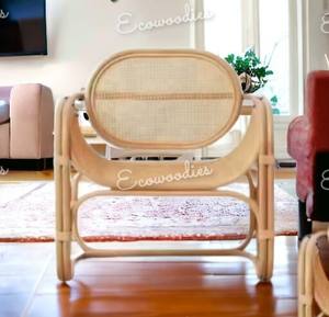 Silla de bambú natural hecha a mano de bambú con respaldo alto Muebles de exterior Sillas de patio de jardín hechas a mano al por mayor - Product Image 2