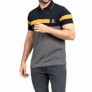 Camiseta de Verano para Hombre, Moderna, de Dos Tonos, Transpirable, de Punto, de Manga Corta, con Bolsillo en el Pecho, Informal, de Primera Calidad - Product Image 5