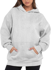 Sweats à capuche surdimensionnés pour femmes Sweat à capuche ample en polaire Automne Hiver Tenues - Product Image 1
