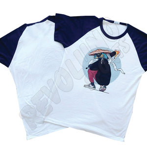 T-shirt de haute qualité 220 g/m² à manches courtes imprimé avec logo personnalisé bleu marine pour hommes, maillots de football sublimés - Product Image 2