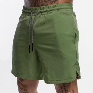 Pantalones cortos lisos para correr de 5 pulgadas de alta calidad con impresión de logotipo personalizado Ropa de gimnasio y natación sólida - Product Image 6