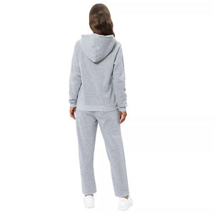 Vente chaude High Street Wear Ensemble de survêtements pour femmes Léger Coupe régulière Conception personnalisée Lavage à l'acide Imprimé numérique 100% coton - Product Image 4