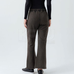 Pantalon de survêtement évasé en toile, léger, respirant, séchage rapide, écologique, toucher doux, design flexible, pour yoga, course à pied, gym - Product Image 5