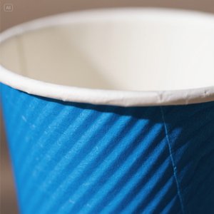 Sturdy 22 oz Vasos de papel Pack de 100 Eco Friendly Azul - Product Image 3