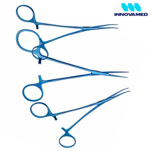 Fórceps Kelly hemostáticos de titanio, juego de instrumentos quirúrgicos oftálmicos curvos rectos, fórceps Kelly hemostáticos de acero inoxidable Natural - Product Image 4