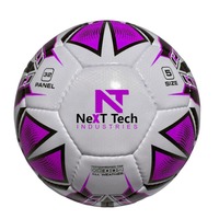 Ballon de football d'entraînement de haute qualité Next Tech Industries, en PU, 32 panneaux, taille 5, pour l'entraînement avec design et logo personnalisés