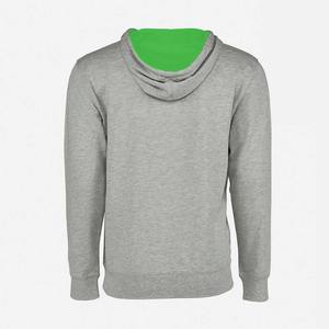Heather Grey O-Neck Pull À Capuche Hommes Hiver Français Polaire Sweats Contraste Imprimer XL Taille Brodé Technique En Gros - Product Image 4