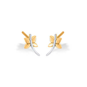 Pendientes de tuerca finos para mujer - Diseño de alas danzantes - Product Image 4