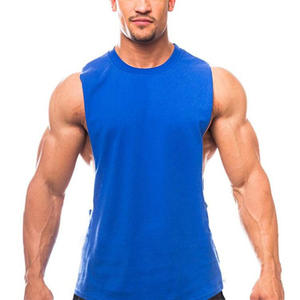 Camiseta Deportiva de Tirantes para Hombre, 90% Algodón, 10% Poliéster, para Gimnasio, Deporte, Culturismo, Oferta - Product Image 3