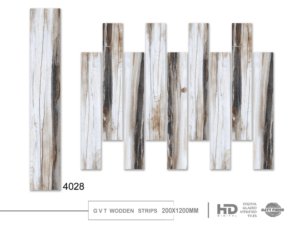 Azulejos elegantes con aspecto de madera de porcelana de 200x1200mm | Piso de pared Tablón largo Textura natural Acabado de exportación Premium - Product Image 3