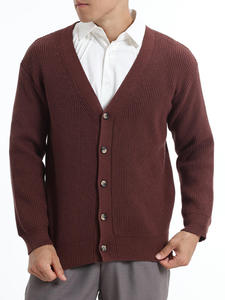 2026 Men's Lazy Style <b>Button</b> Knitted <b>Cardigan</b> Sweater Jacket Autumn Korean Style Casual Loose Polyester / Cotton Anti-Pilling - Product Image 5