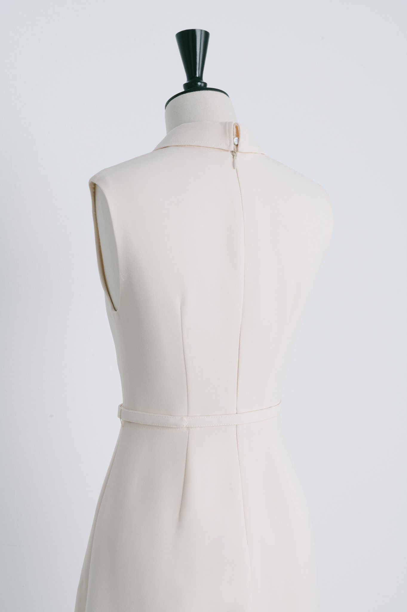 strapless open back dress Diamond White Polyester Heavy Satin main image 1