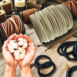Fil de mèche de bougie tressé 100% polyester pour vêtements et chaussures, longueur personnalisée - Product Image 3