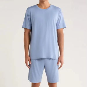 Conjunto de Camiseta y Pantalones Cortos Deportivos para Hombre, de Secado Rápido, Transpirable, Informal, con Logotipo Personalizado, Ropa Deportiva para Gimnasio - Product Image 1