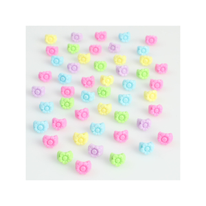 Thuận lợi tóc barrettes cho cô gái nhỏ Aurora Pin đầy màu sắc Hàn Quốc Clip nhựa với Ribbon Vương Miện Hoa và dễ thương Bow hình dạng - Product Image 4