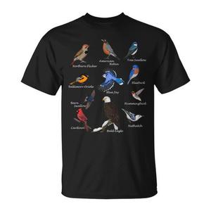 T-shirt Promozionale per Birdwatcher e Biologi: Cardinale, Albatro Blu e Gabbiano Blu - Product Image 1