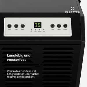 Déshumidificateur commercial 70L par jour, sécheur d'air portable à compresseur avec drainage continu pour les pièces de 100 à 140 m2, anthracite - Product Image 6
