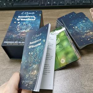 Échantillon <span class=keywords><strong>gratuit</strong></span> Impression personnalisée Conception et logo personnalisés Cartes de tarot et oracles en papier durable de haute qualité avec guide - Product Image 6