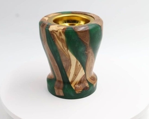 Brûleur d'encens élégant Mabkhara en bois et support de bakhoor en résine pour parfum d'oud et aromathérapie à la maison - Product Image 5