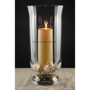 Modern Glass Made Tabletop Candle Holder With Gold Color Base and <b>Top</b> Border Brass Casted Handmade Tabletop Dinnerware Supplies - Product Image 4