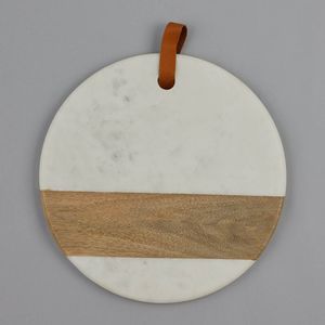 Tabla de cortar de mármol de alta gama con acabado de piedra natural artesanal y superficie duradera resistente a los arañazos para chefs caseros - Product Image 1