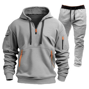 Wholesale High Quality Men Casual Solid Tracksuits Sportswear Custom Design Winter <b>Hoodie</b> <b>Lightweight</b> Breathable - Product Image 1