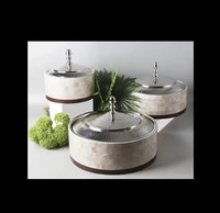 Casserole classique en métal et en bois de conception royale de qualité supérieure Hot Pots Kitchen Essentials du fabricant indien