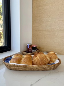 Handmade Eco-Friendly Circle Rattan <b>Bread</b> <b>Basket</b> Storage <b>Baskets</b> Natural Modern Multifunction Made in Vietnam - Product Image 6