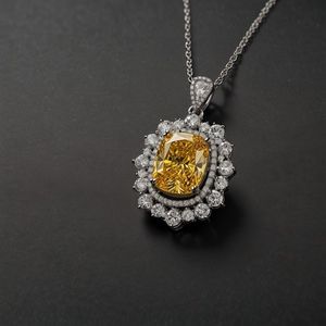 Cluster Floral Pear Marquise Cut Lab Grown Diamond 925 Silver Plated Pendant Cuban Link <b>Chain</b> Necklace Hip Hop <b>Iced</b> Gift Women - Product Image 2