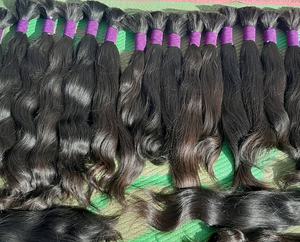 Precio al por mayor de extensiones de cabello humano indio Remy DE LA Virgen del templo crudo máquina de tejido de trama doble cierres de doble dibujado - Product Image 6