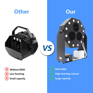 Hight Quality 120W <strong>Bubble</strong> Maker Automatic Rotation 12pcs RGBW LED DMX <strong>Bubble</strong> <strong>Machine</strong> for Wedding Outdoor Activity Party - Product Image 5