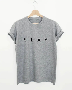 เสื้อยืด Slay all day เท่ๆ เสื้อยืดน่ารัก สไตล์ฮิปสเตอร์ เสื้อยืด Tumblr สไตล์ฮาราจูกุ กอธิค เสื้อยืด Unisex เสื้อคามิเซต้า - Product Image 2