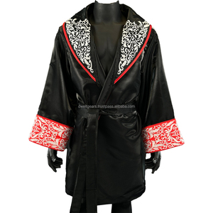 High Quality <b>Boxing</b> Entrance <b>Robe</b> Custom Athletic Fight Wear Hooded Walkout Apparel - Product Image 4