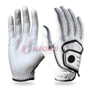 Gants de golf en cuir Cabretta blanc de qualité professionnelle de qualité supérieure équipement de sport en gros à prise améliorée - Product Image 1