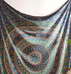 Tapiz de algodón 100% con estampado de Mandala para colgar en la pared para decoración del hogar, sala de estar, meditación y alfombra de Yoga - Product Image 4