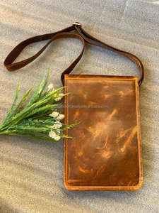 กระเป๋าถือหนังครันช์หนังแท้ทำด้วยมือแท้แบบเต็มรูปแบบมีสไตล์สำหรับผู้หญิงกระเป๋าสะพายไหล่แบบย้อนยุคใช้ในสำนักงานทำจากหนังแท้ - Product Image 3