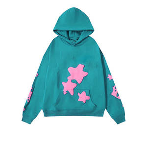 Fabricant OEM Survêtement d'hiver unisexe en molleton 100% coton de qualité supérieure, grammage lourd, coupe évasée, avec impression en relief et délavage à l'acide, 2 1 - Product Image 6