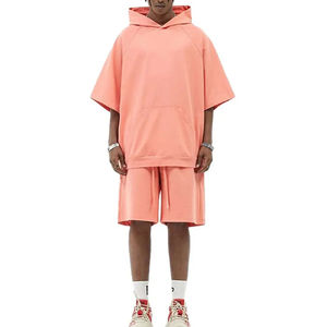 Conjunto de Sudadera con Capucha y Pantalones Cortos de Buena Calidad al por Mayor para Hombre, 100% Algodón, Conjunto de Sudadera con Capucha y Pantalones Cortos de Verano para Hombre en Oferta - Product Image 3