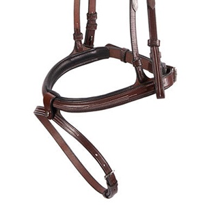 Popular diseño de moda anatómico de lujo de cuero genuino caballo brida de lujo con hebillas de latón elegante cosido de Horsekraft muestra - Product Image 6