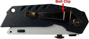 <b>Folding</b> <b>Utility</b> <b>Knife</b> Retractable With Nylon Handle Dual Blade Straight And Hook Blade OEM ODM Taiwan Supplier - Product Image 3