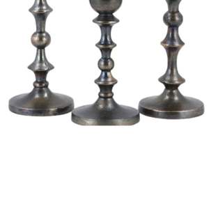 Stylish Metal Candle Holder Set Antique Finish Decorative Candle Jar <b>Stand</b> for Lighting and Interior Decoration - Product Image 3