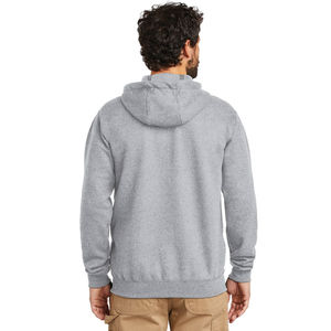 Sweat à capuche unisexe à manches longues personnalisé à la mode avec fermeture éclair pour l'hiver Sweats à capuche pour hommes 100% coton teint uni Service OEM disponible - Product Image 5