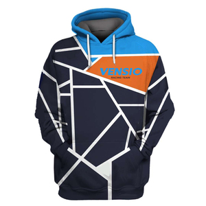 Sweatshirts à capuche de motocross de course personnalisés entièrement numériques par sublimation sport avec impression de course pour la saison d'hiver - Product Image 1
