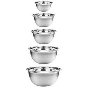 Vente chaude 304 Bol à mélanger pour salade et fruits en acier inoxydable Design rond pour restaurant et cuisine - Product Image 3