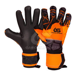 Gants de gardien de but en cuir de haute qualité pour jeunes avec fermeture à crochet réglable forte adhérence paume en Latex imperméable et respirant - Product Image 5