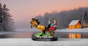 <b>Large</b> Vintage Style Horse Cart Statue Best Gifts Valentine's Day Anniversary Weddings Home Decoration Showpiece Metal Crafts - Product Image 2