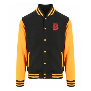 แจ็กเก็ตเลตเทอร์แมนสำหรับผู้ชายเสื้อแจ็คเก็ตมีฮู้ดแบบปักลาย - Product Image 2