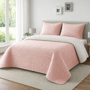 MANEMI PINSONIC 100% Polyester Summer and Mid-Season Quilt <b>Set</b> Lightweight Breathable <b>Bedspread</b> Soft Comfortable - Product Image 1