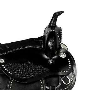 Juego de tachuelas de cuero genuino de primera calidad, monturas de carreras occidentales e inglesas para montar a caballo - Product Image 4
