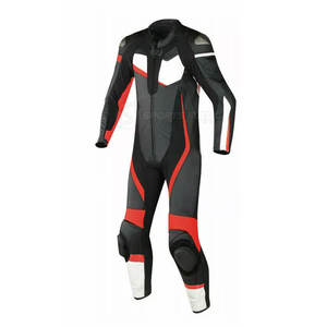 Combinaison de moto personnalisable en cuir une pièce unisexe, équipement de course, armure intégrale respirante, conduite sur piste, tourisme toutes saisons - Product Image 3